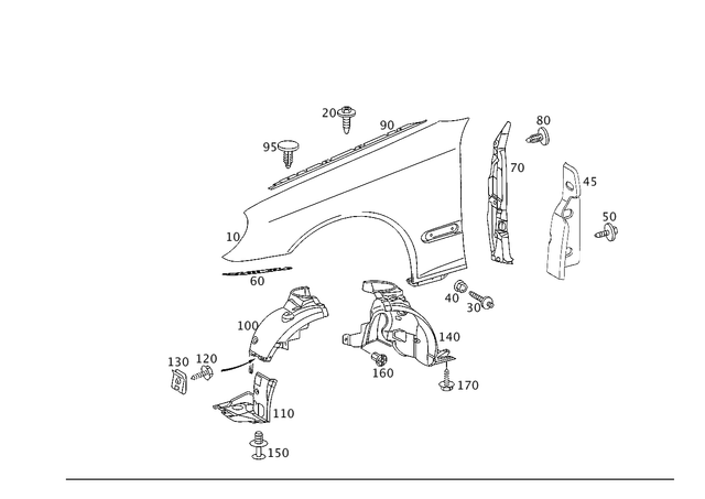 2038800997 - Attachment Parts: Seal for Mercedes-Benz: C230, C240, C280, C32 AMG, C320, C350 Image image