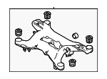 LR119671 - : Suspension Cross-Member Assembly for Land-Rover Image