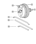 4779609AA - : Brake Booster Vacuum Hose for Mopar Image