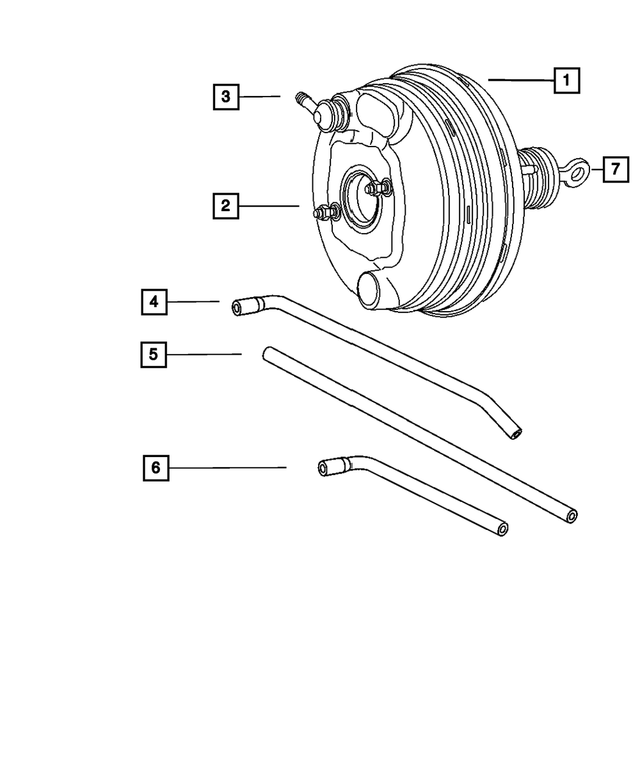 4779609AA - : Brake Booster Vacuum Hose for Mopar Image