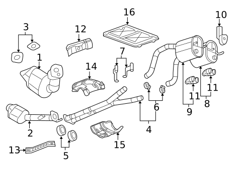 Exhaust Components for 2009 Chevrolet Corvette #0