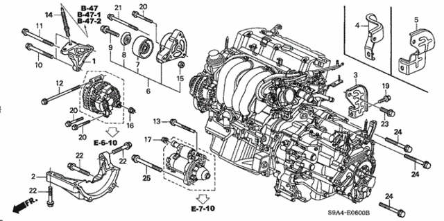 Engine Mounting Bracket for 2003 Honda CR-V #0