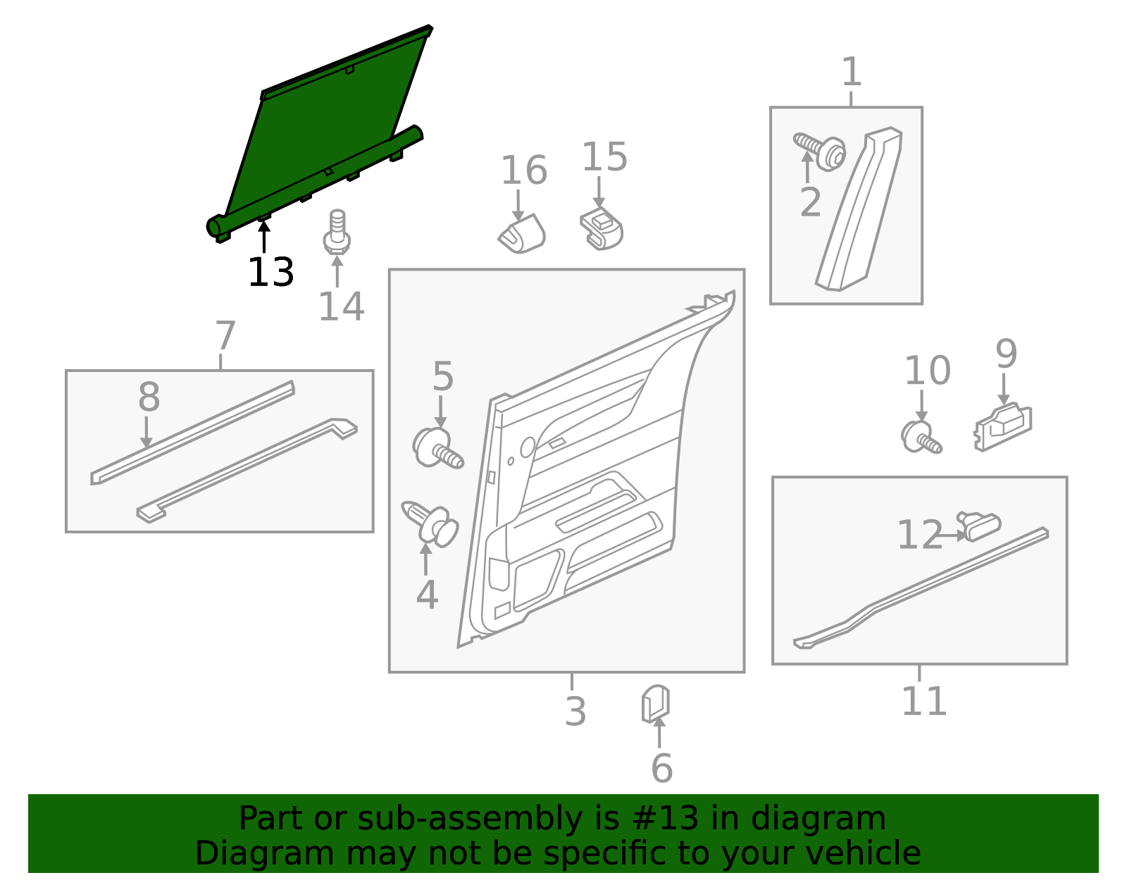 サニー　310　４ドア　リアーサイドエアダクト 2011-2017 Honda Odyssey Right Side Rear Door Sunshade Assembly