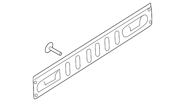 hc3z9943121a - Ford Tailgate Gap Cover | Levittown Ford Parts
