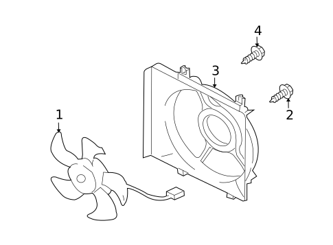 Condenser Fan for 2011 Subaru Legacy #1