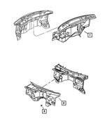 55196892AD - Body Sheet Metal Except Doors: Dash Panel Insulation for Mopar Image
