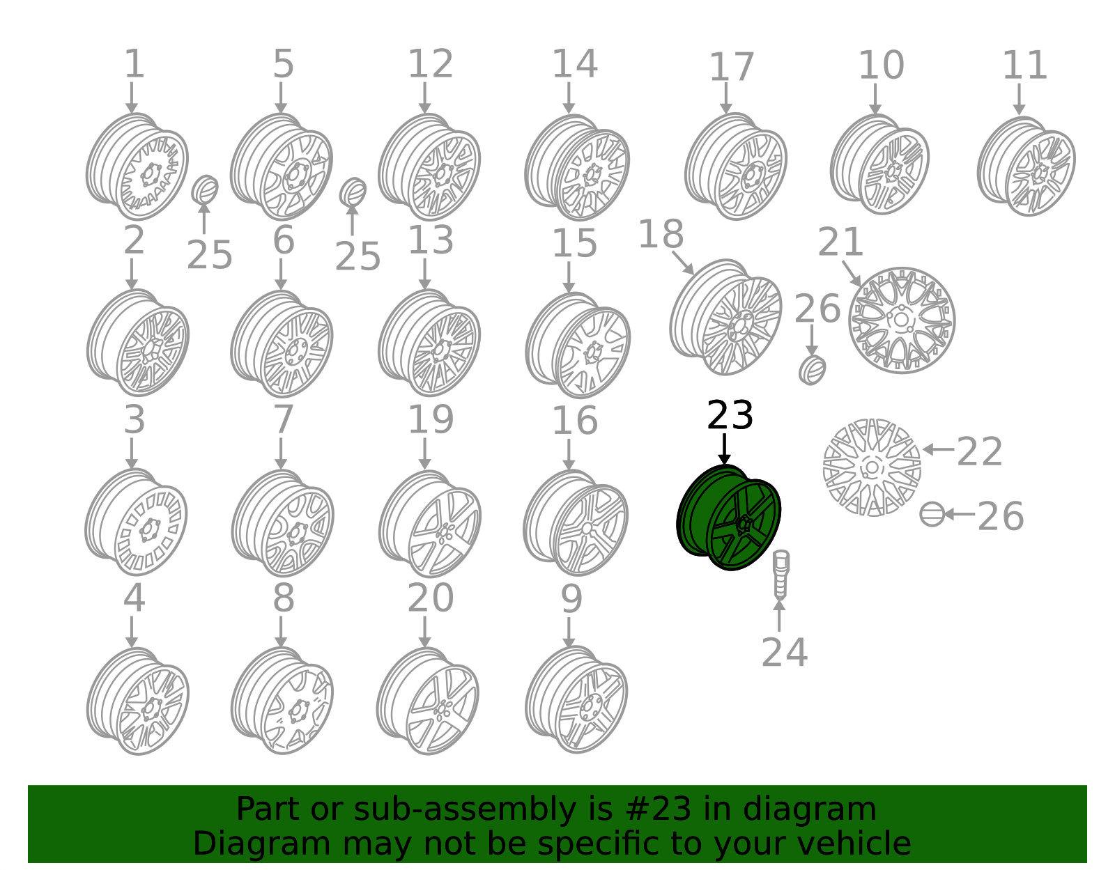 2004-2009 Volvo Wheel, Alloy 30647397 | TascaParts.com