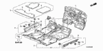 74260SNEA00 - Interior/Bumper: INSULATOR, DASHBOARD for Honda Image