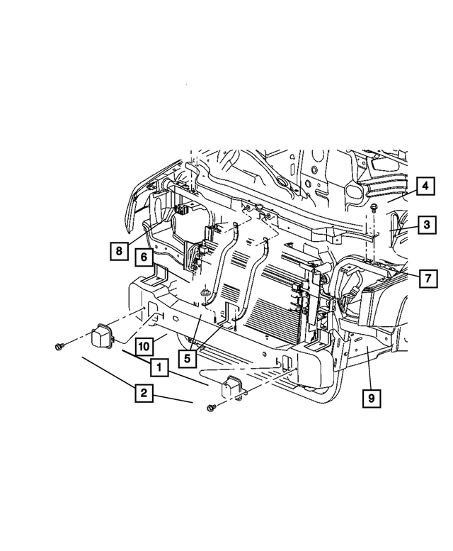 5143322AD - Frames and Bumpers: Radiator Crossmember for Mopar Image
