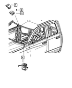 68346718AB - : Air Bag Control Module for Ram: 3500 Image