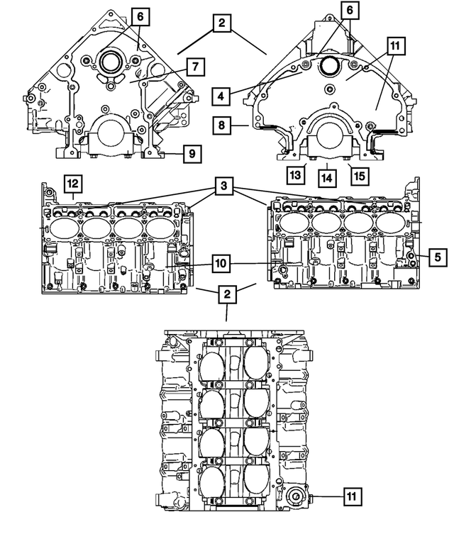 5139102AC - 5.7L Gas; Engine: Short Block Engine for Mopar Image image