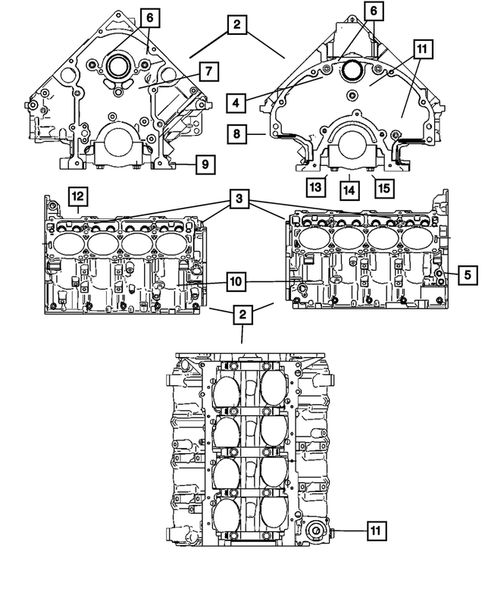 Cylinder Block for 2008 Dodge Ram 1500 #0