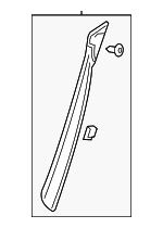 32244247 - Body: Lock Pillar Trim for Volvo Image