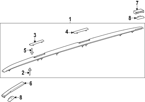 Exterior Trim - Roof for 2025 Lexus TX500h #0