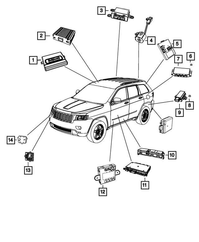 68357444AD - Electrical: Parking Assist Module for Mopar Image