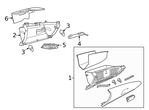 Glove Box for 2017 Chevrolet SS #0