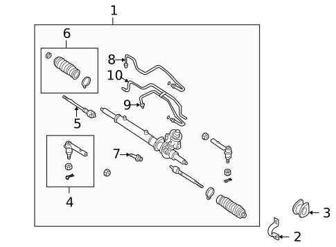 Steering Gear & Linkage for 2001 Nissan Quest #0