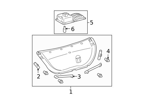 Interior Trim - Trunk for 2008 Toyota Avalon #0