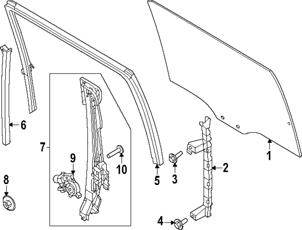 Genuine OEM Ford Part - Window Motor Screw ML3Z-00817-A | Genuine OEM ...