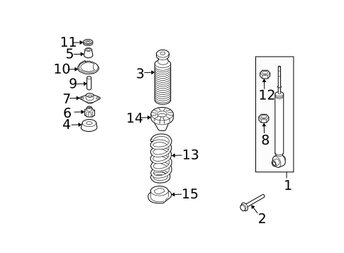 Shocks & Components for 2006 Nissan Quest #0