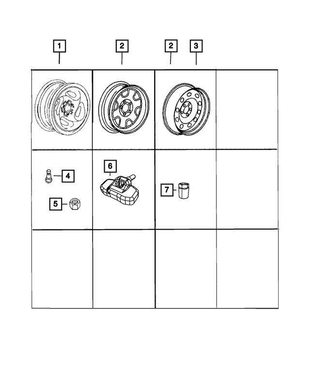 5JF60PAKAE - Wheels, Covers and Jacks: Aluminum Wheel for Mopar Image image