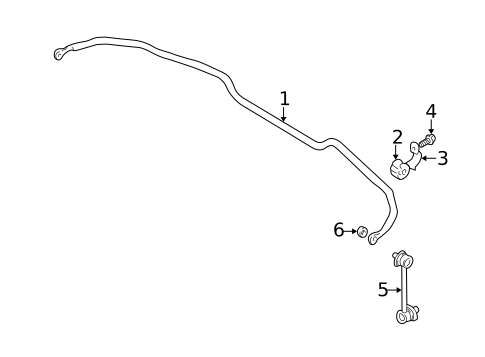 Stabilizer Bar & Components for 2005 Suzuki Aerio #2