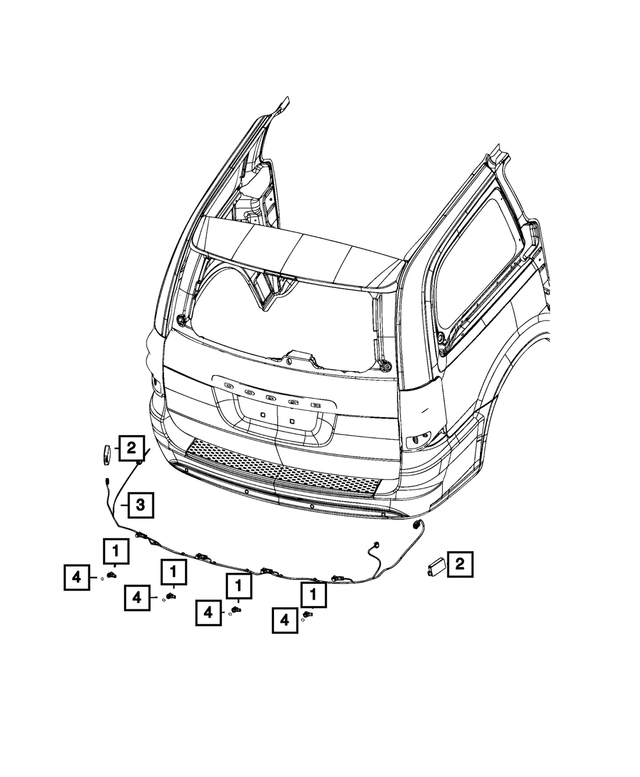 5113114AE - Electrical: Rear Fascia Wiring for Mopar Image