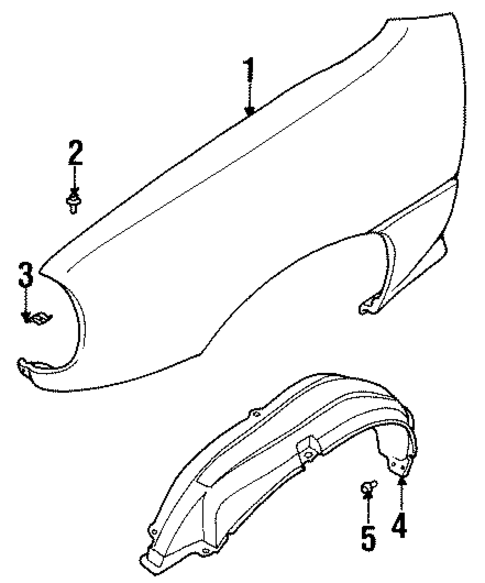 Fender & Components for 1997 Suzuki X-90 #0