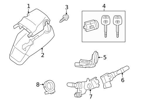 Anti-Theft Components for 2018 Toyota Sequoia #1