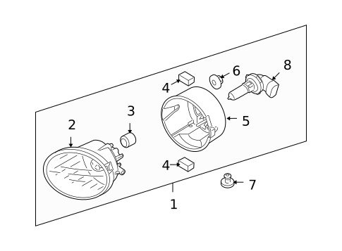 Bulbs - Chassis for 2009 Subaru Outback #4