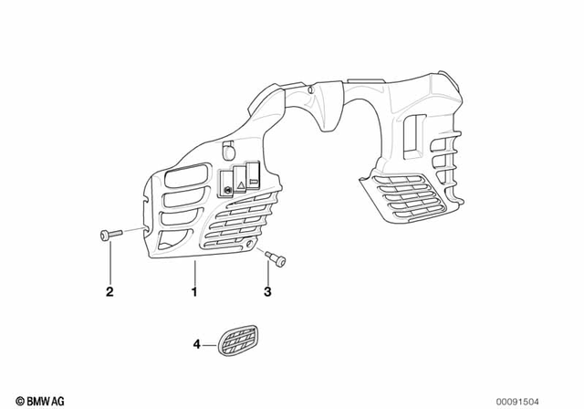 18307716867 - Frame and Mounting Parts: Binding Head Screw - M5X45-A2-70 for BMW-Motorrad Image