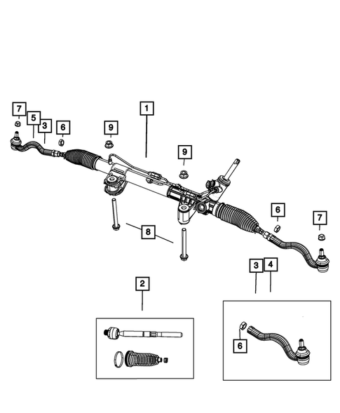 Steering Gear for 2015 Dodge Durango #0