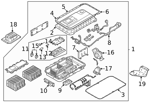 Battery for 2022 Hyundai Santa Fe #0
