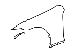 5380111050 - Body: Fender for Lexus: LC500, LC500h Image
