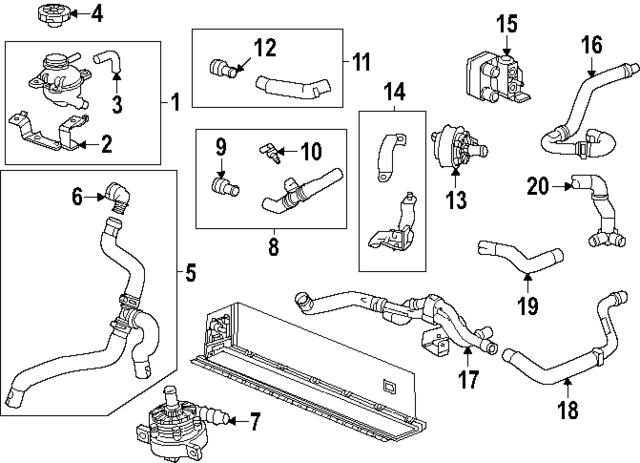 85635815 - : Drive Motor Battery Pack Coolant Hose for Chevrolet: Corvette Image