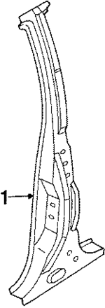 7650001A00 - Body: Center Pillar for Nissan: Sentra Image