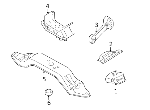 Engine & Trans Mounting for 2009 Subaru Impreza #3