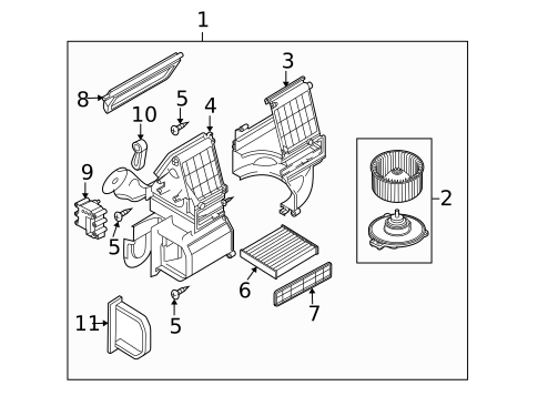 Blower Motor & Fan for 2011 Mazda CX-7 #0