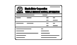 GS3W69036A - : Emission Label for Mazda: 6 Image