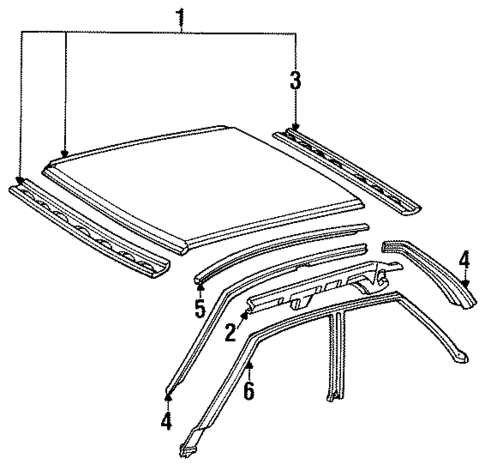 Roof for 1990 Acura Integra #1