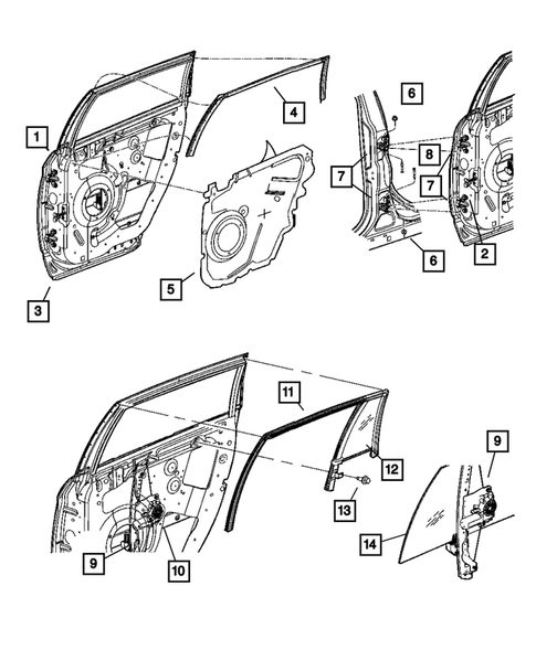 Rear Door for 2005 Chrysler Pacifica #1