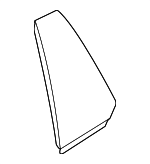 12792106 - : Door Vent Glass Window for Saab: 9-3 Image