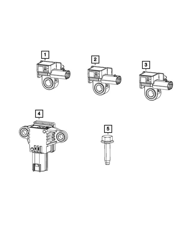 68370841AA - Electrical: Acceleration Sensor for Mopar Image