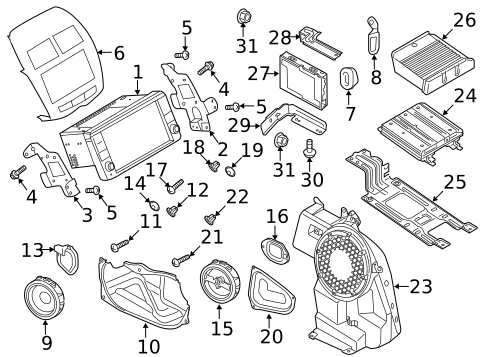 Sound System for 2023 Mitsubishi Outlander Sport #0