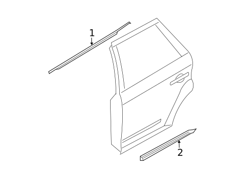 Exterior Trim - Rear Door for 2006 Nissan Murano #0