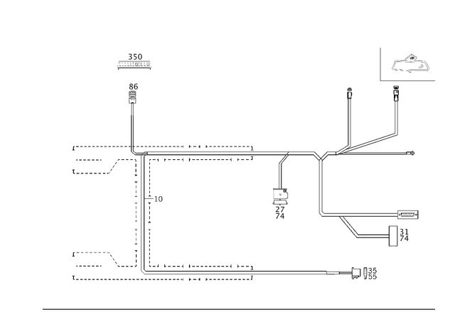 2035404406 - Electrical System: Wiring Harness for Mercedes-Benz Image image