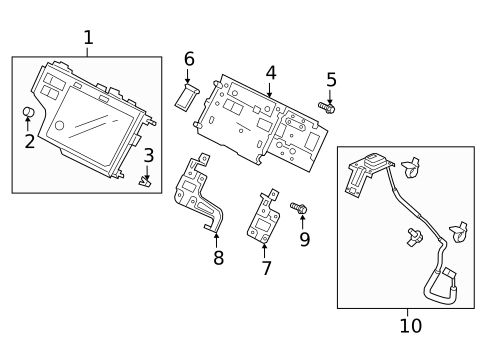 Navigation System Components for 2020 Honda Fit #0
