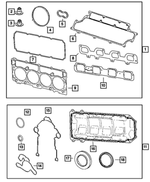 5170861AA - : Engine Lower Gasket Package for Mopar Image