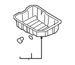215102G500 - Engine: Oil Pan for Hyundai: Santa Fe, Santa Fe Sport, Sonata, Tucson Image