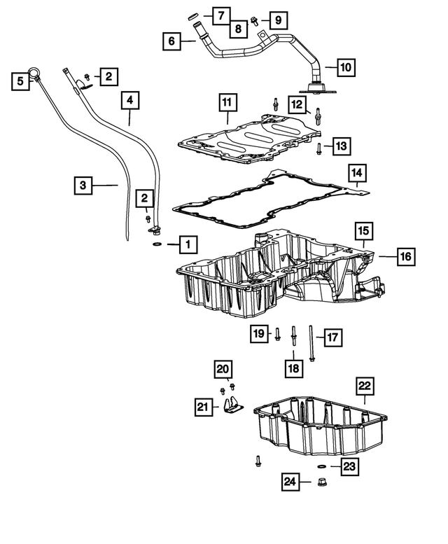 68027633AA - 3.0L Turbo Diesel; Engine: Bolt, Mounting for Mopar Image